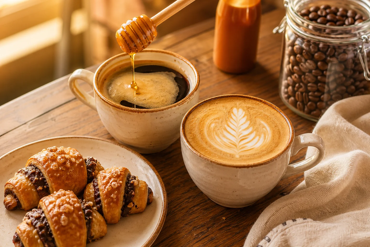 Coffee & Tea — espresso, cappuccino, and global tea selection
