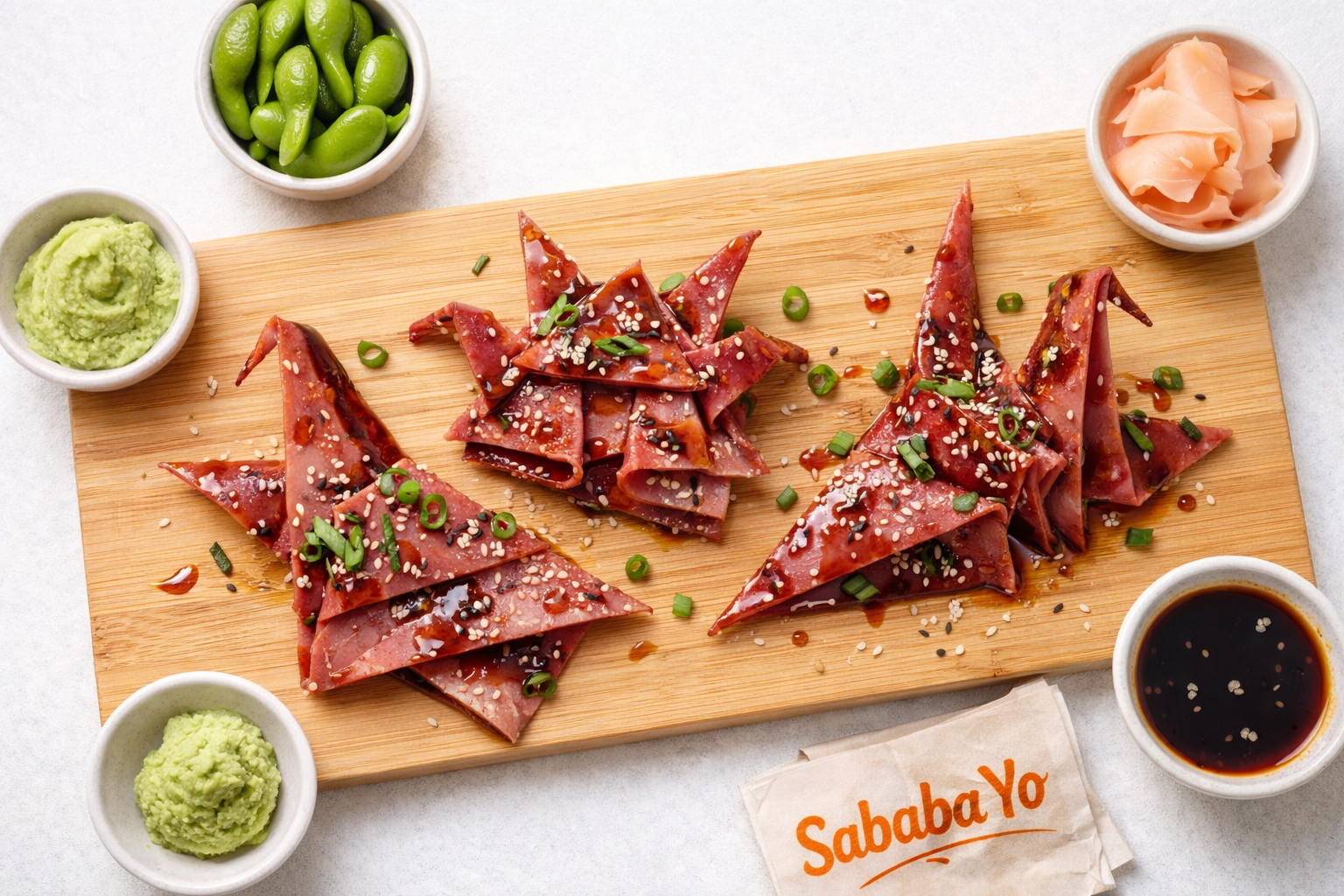 Pastrami Origami — 48-hour smoked pastrami folded Japanese style